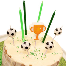 Load image into Gallery viewer, 9 Football Cake Topper Candles
