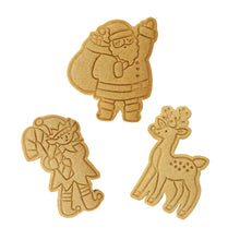 Load image into Gallery viewer, Christmas Cookie Cutters & Stamps - Santa's Workshop (Set of 3)
