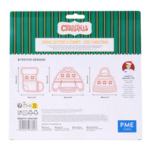 Load image into Gallery viewer, Christmas Cookie Cutters & Stamps - Cozy Christmas (Set of 3)