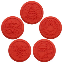 Load image into Gallery viewer, Christmas Cookie Stamp Set of 7 - 'Tis the Season!