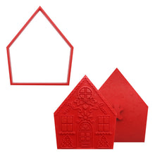 Load image into Gallery viewer, Christmas Cookie Cutters & Stamps - Gingerbread House (Set of 3)