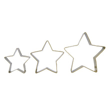 Load image into Gallery viewer, Christmas Cookie Cutter Set of 3 - Stars