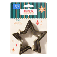 Load image into Gallery viewer, Christmas Cookie Cutter Set of 3 - Stars
