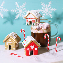 Load image into Gallery viewer, Christmas Cookie Cutters - Mini Gingerbread House - Mug Hugger (Set of 3)