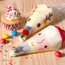 Load image into Gallery viewer, 12 Christmas Disposable Icing Piping Bags - Christmas Fun