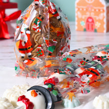 Load image into Gallery viewer, 20 Christmas Plastic Treat Bags - Santa's Workshop
