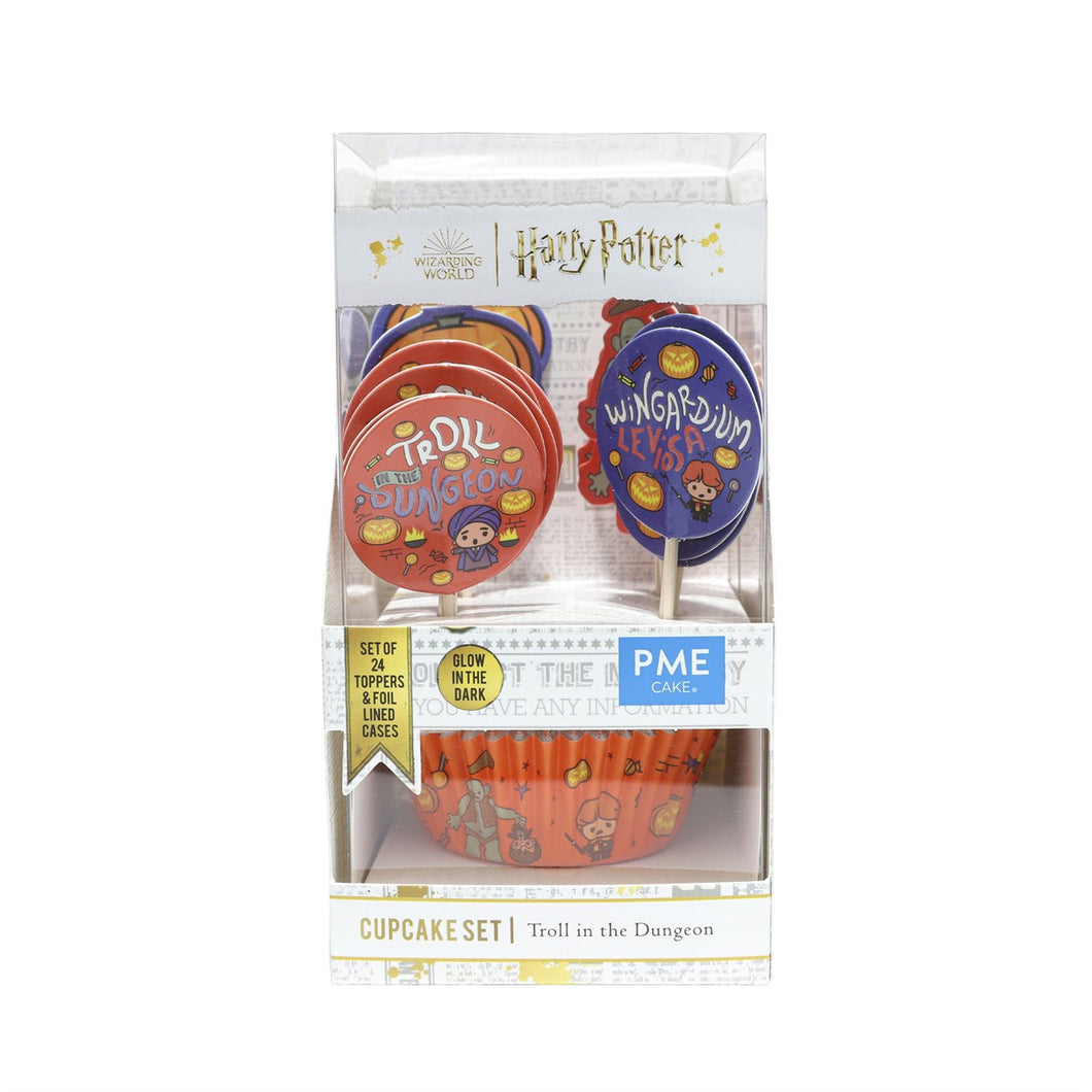 PME Harry Potter Cupcake Cases & Topper Set of 24, Troll in The Dungeon