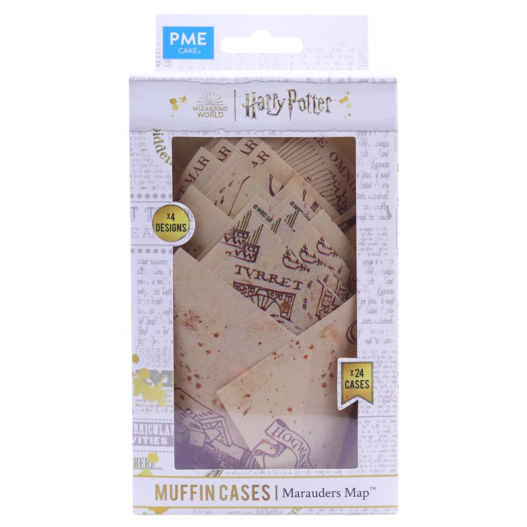 PME Harry Potter Muffin Cases, Pack of 24, Marauders Map