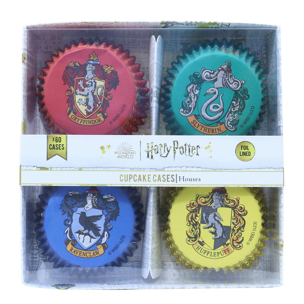 PME Harry Potter Foil-Lined Cupcake Cases, Pack of 60, Hogwarts Houses