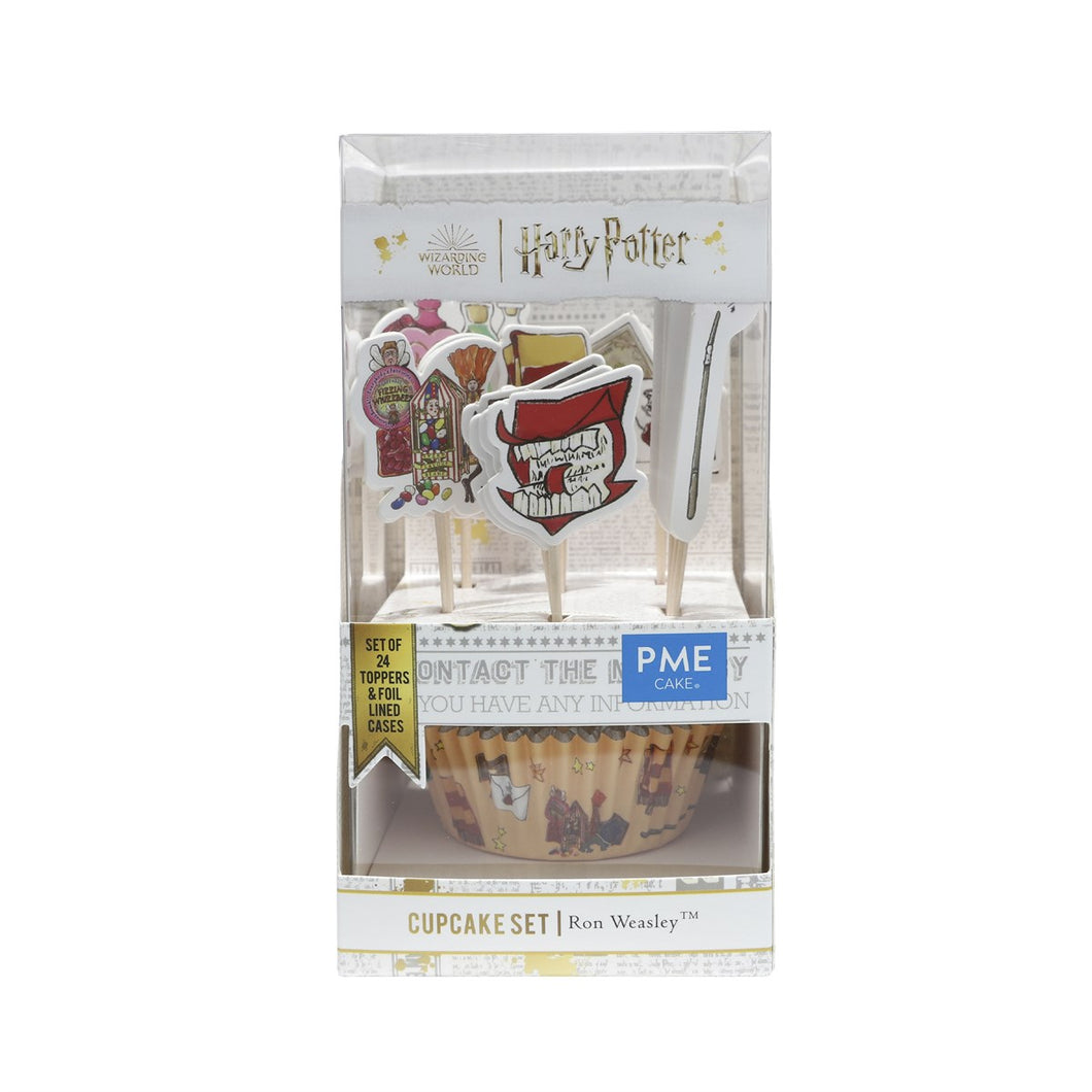 PME Harry Potter Cupcake Cases & Topper Set of 24, Ron Weasley