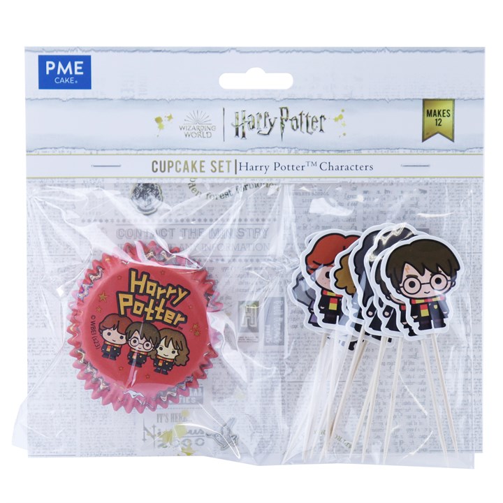 PME Harry Potter Cupcake Cases & Topper Set of 12, Characters