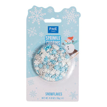 Load image into Gallery viewer, Christmas Sprinkle Charms - Snowflakes (25g / 0.9oz)