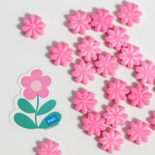 Load image into Gallery viewer, Pink Flowers Sprinkle Charms