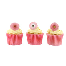 Load image into Gallery viewer, Pink Flowers Sugar Decorations - Pack of 16 (CLICK & COLLECT ONLY)
