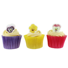 Load image into Gallery viewer, Pansies Sugar Decorations - Pack of 16 (CLICK & COLLECT ONLY)