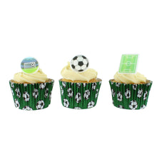 Load image into Gallery viewer, Football Sugar Decorations - Pack of 16 (CLICK & COLLECT ONLY)