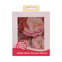 Load image into Gallery viewer, Pink Large Magnolia Deluxe Wafer Flowers Pack Of 6