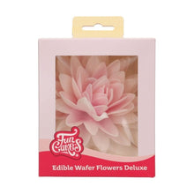 Load image into Gallery viewer, Ombre Pink Large Peony Deluxe Wafer Flower