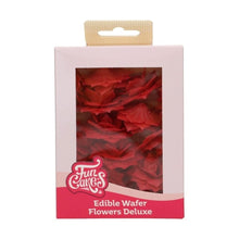 Load image into Gallery viewer, Red Medium Rose Rosalia Deluxe Wafer Flowers Pack Of 15