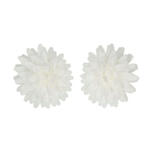 Load image into Gallery viewer, White Medium Pompom/Daisy Deluxe Wafer Flowers Pack Of 12