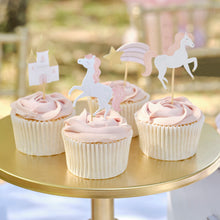 Load image into Gallery viewer, Princess Cupcake Toppers
