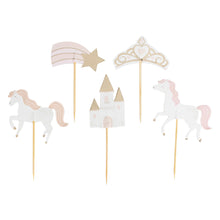Load image into Gallery viewer, Princess Cupcake Toppers