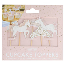 Load image into Gallery viewer, Princess Cupcake Toppers