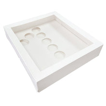 Load image into Gallery viewer, 3.5" Deep Holds 12 White Number-Shaped Cupcake Box