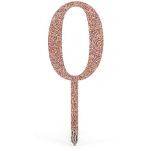 Load image into Gallery viewer, Acrylic Sparkling Fizz Number Cake Topper