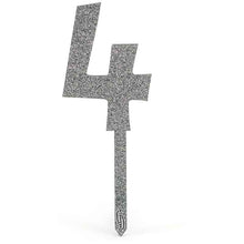 Load image into Gallery viewer, Acrylic Sparkling Fizz Number Cake Topper