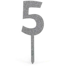 Load image into Gallery viewer, Acrylic Sparkling Fizz Number Cake Topper