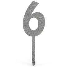 Load image into Gallery viewer, Acrylic Sparkling Fizz Number Cake Topper