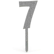 Load image into Gallery viewer, Acrylic Sparkling Fizz Number Cake Topper