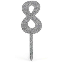 Load image into Gallery viewer, Acrylic Sparkling Fizz Number Cake Topper