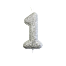 Load image into Gallery viewer, Glitter Number Candles