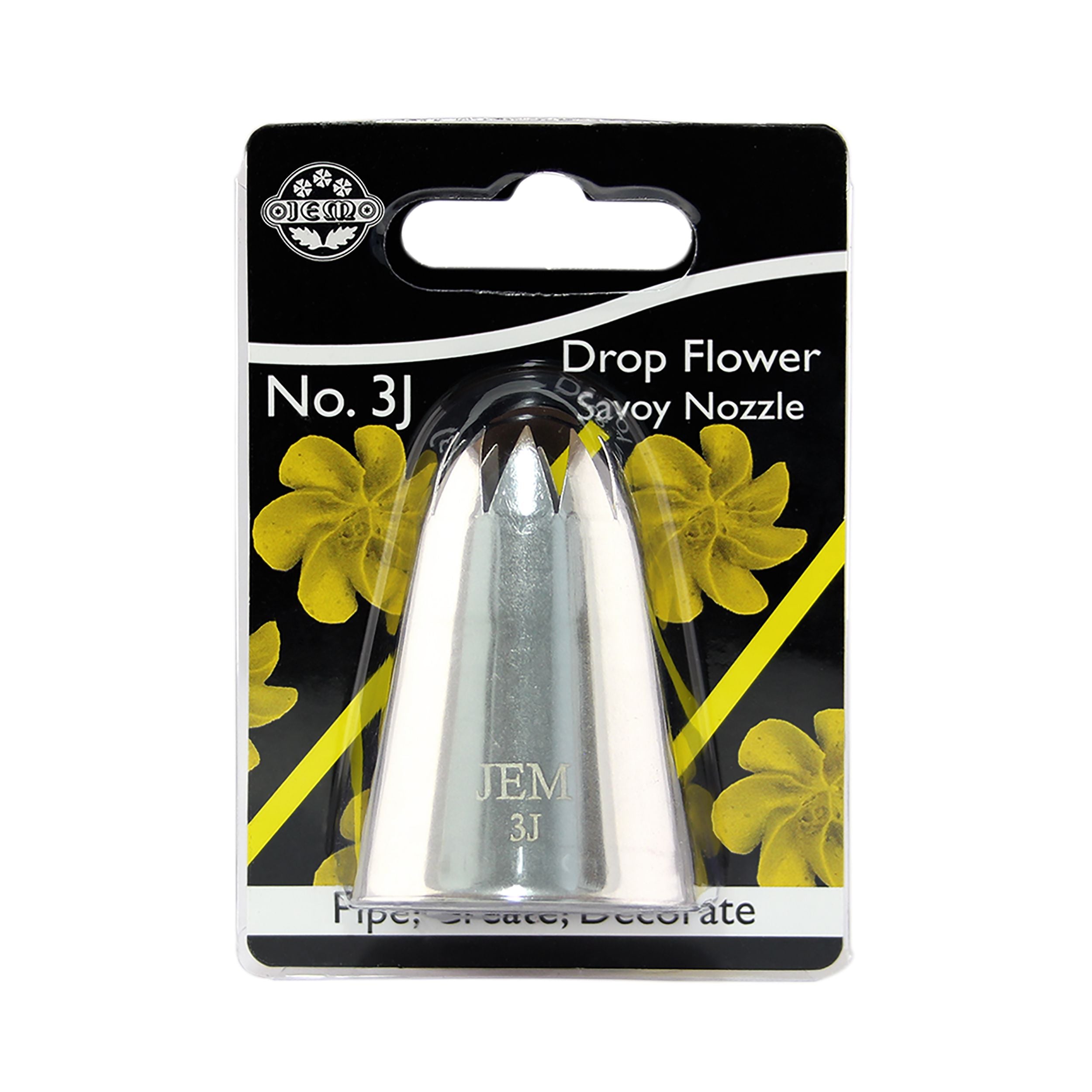 3J Drop Flower Savoy Nozzle – The Cake House - Main Image