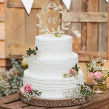 Load image into Gallery viewer, Wooden Love Wedding Cake Topper