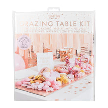 Load image into Gallery viewer, Rose Gold Food Grazing Board Table Kit
