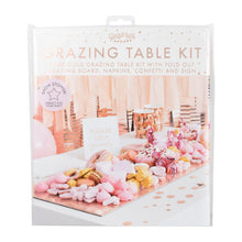 Load image into Gallery viewer, Rose Gold Food Grazing Board Table Kit