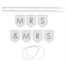 Load image into Gallery viewer, Customisable Wedding Cake Topper Bunting