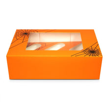 Load image into Gallery viewer, Halloween Cobweb Satin Cupcake Box
