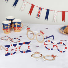 Load image into Gallery viewer, Coronation Party Union Jack Glasses