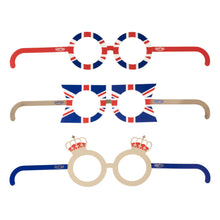 Load image into Gallery viewer, Coronation Party Union Jack Glasses