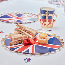 Load image into Gallery viewer, Union Jack Coronation Party Paper Plates
