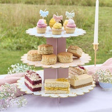 Load image into Gallery viewer, Floral 3 Tier Cake Stand
