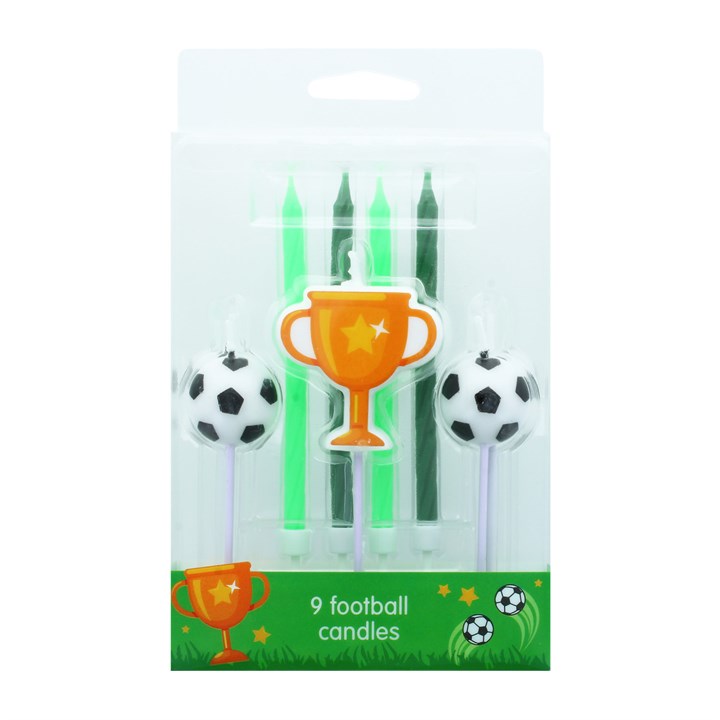 9 Football Cake Topper Candles