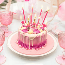 Load image into Gallery viewer, 10 Pink Fizz Cake Topper Candles
