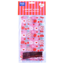 Load image into Gallery viewer, Valentines Party Treat Bags - Sweet Love, Pack of 20 (Rectangle)
