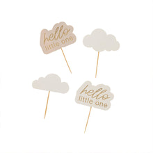 Load image into Gallery viewer, Cloud &amp; Hello Little One Food Picks - Pack of 12
