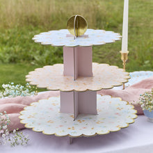 Load image into Gallery viewer, Floral 3 Tier Cake Stand
